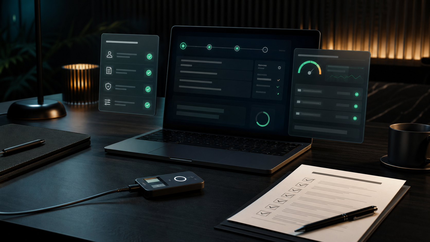 Secure investor onboarding workspace with reviewed diligence material